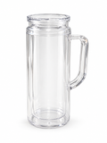 20 oz Acrylic Snow Globe Tumbler with Handle- Wrap Included