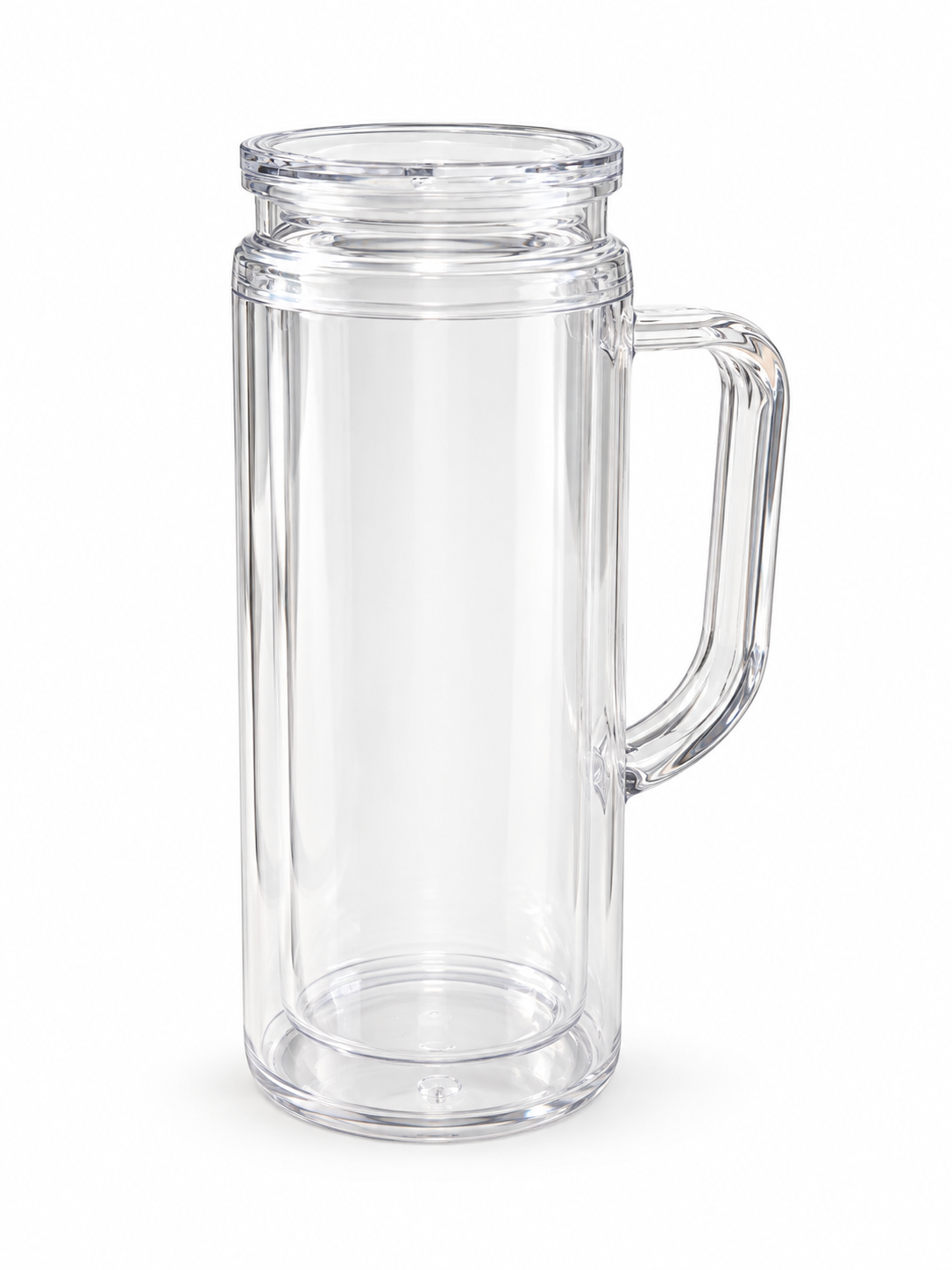 20 oz Acrylic Snow Globe Tumbler with Handle- Wrap Included