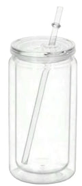 16 OZ Acrylic Snow Globe Tumbler - Wrap Included